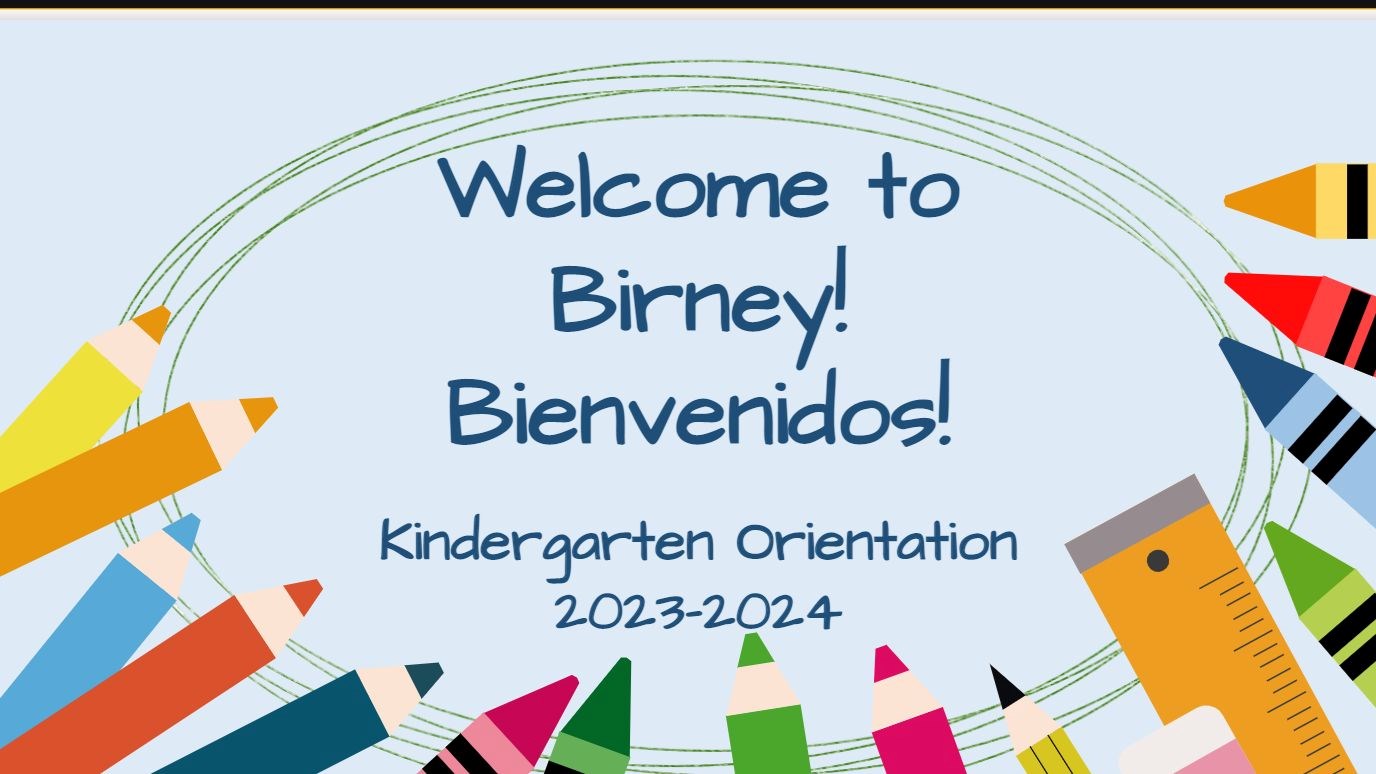 Kindergarten Orientation Information